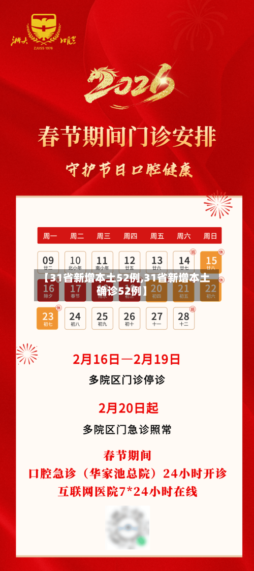 【31省新增本土52例,31省新增本土确诊52例】-第1张图片