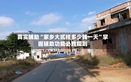 真实辅助“家乡大贰挂多少钱一天”掌握辅助功能必胜规则