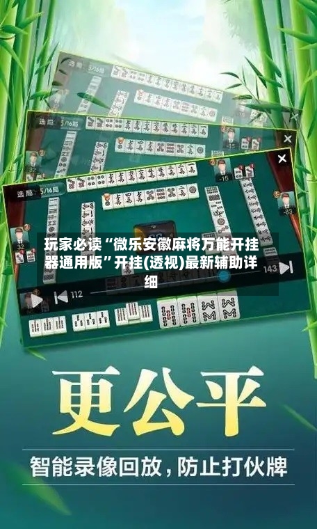 玩家必读“微乐安徽麻将万能开挂器通用版”开挂(透视)最新辅助详细-第2张图片