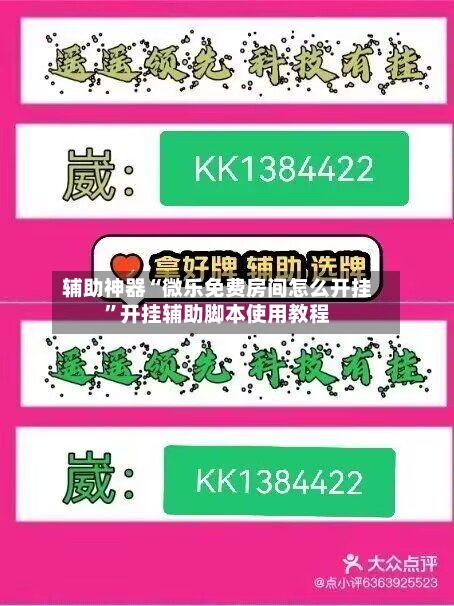 辅助神器“微乐免费房间怎么开挂	”开挂辅助脚本使用教程-第1张图片