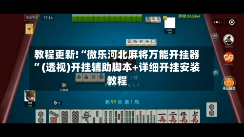 教程更新!“微乐河北麻将万能开挂器	”(透视)开挂辅助脚本+详细开挂安装教程-第2张图片