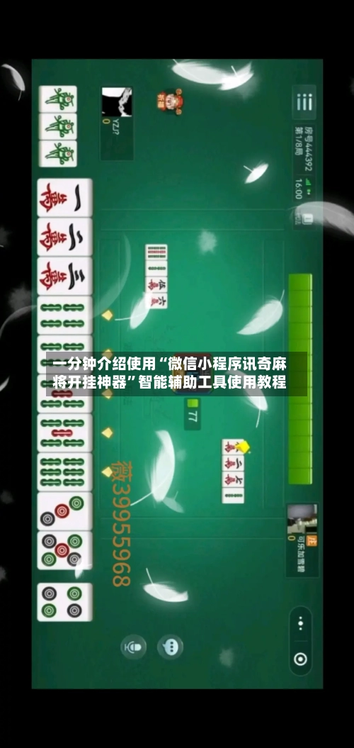 一分钟介绍使用“微信小程序讯奇麻将开挂神器	”智能辅助工具使用教程-第3张图片