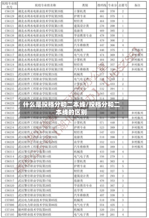 什么是投档分和二本线/投档分和二本线的区别-第1张图片