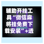 辅助开挂工具“微信麻将挂免费下载安装”+透视挂”开挂辅助软件教程-第2张图片