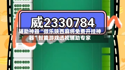 辅助神器“微乐陕西麻将免费开挂神器	”智能游戏透视辅助专家-第2张图片