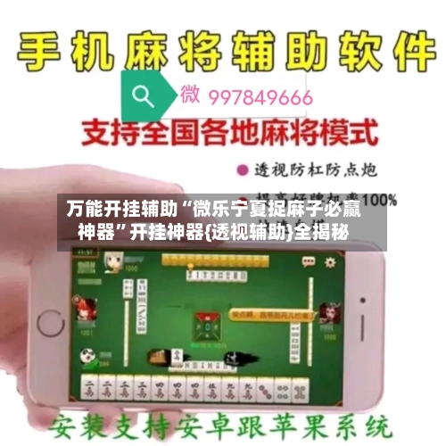 万能开挂辅助“微乐宁夏捉麻子必赢神器”开挂神器{透视辅助}全揭秘-第3张图片