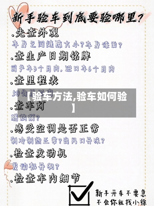 【验车方法,验车如何验】-第2张图片