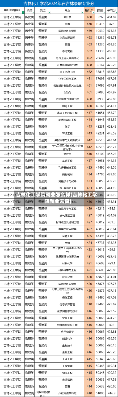 吉林化工学院就业怎么样(吉林化工学院就业去向)-第1张图片