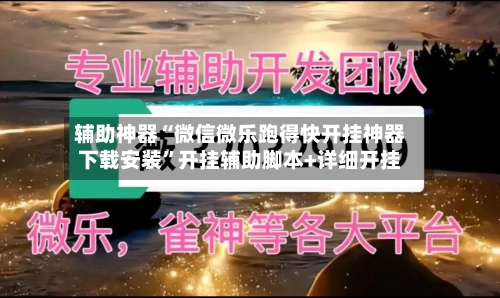 辅助神器“微信微乐跑得快开挂神器下载安装”开挂辅助脚本+详细开挂-第3张图片