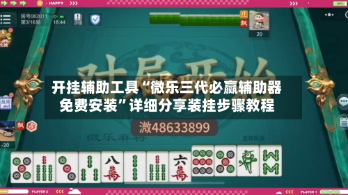 开挂辅助工具“微乐三代必赢辅助器免费安装”详细分享装挂步骤教程-第3张图片