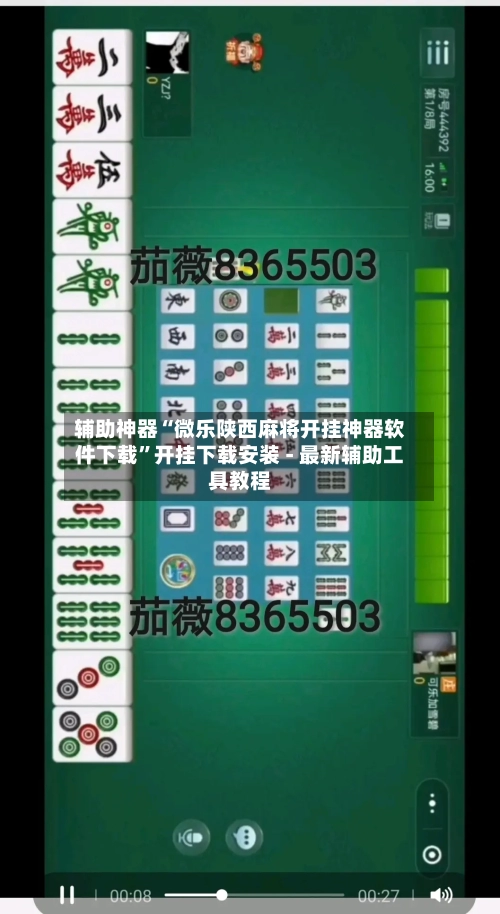 辅助神器“微乐陕西麻将开挂神器软件下载”开挂下载安装 - 最新辅助工具教程-第1张图片