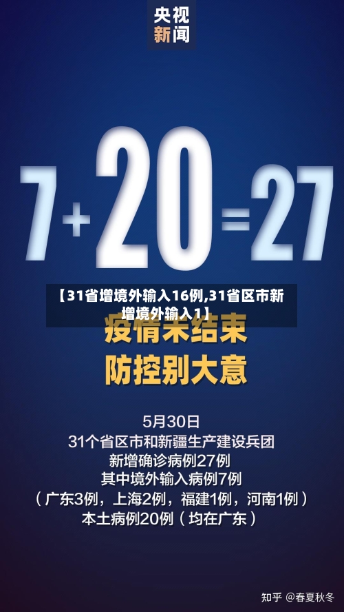 【31省增境外输入16例,31省区市新增境外输入1】-第2张图片