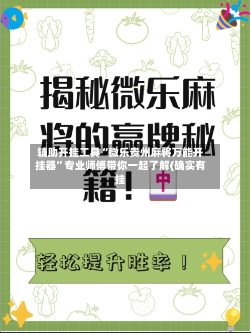 辅助开挂工具“微乐贵州麻将万能开挂器”专业师傅带你一起了解(确实有挂-第1张图片
