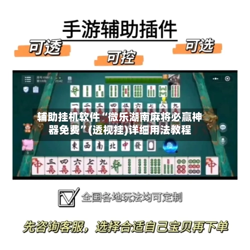 辅助挂机软件“微乐湖南麻将必赢神器免费”(透视挂)详细用法教程