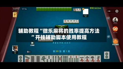 辅助教程“微乐麻将的胜率提高方法	”开挂辅助脚本使用教程-第2张图片