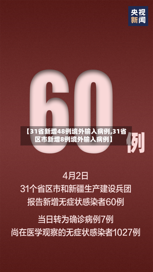 【31省新增48例境外输入病例,31省区市新增8例境外输入病例】-第2张图片