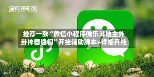 推荐一款“微信小程序微乐斗地主外卦神器透视”开挂辅助脚本+详细开挂-第3张图片