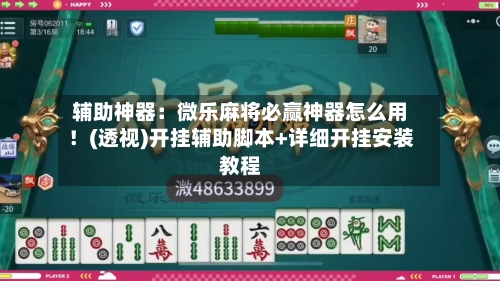 辅助神器：微乐麻将必赢神器怎么用！(透视)开挂辅助脚本+详细开挂安装教程-第2张图片