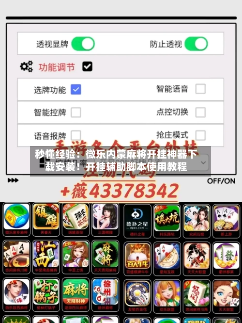 秒懂经验:微乐内蒙麻将开挂神器下载安装!开挂辅助脚本使用教程-第3张图片