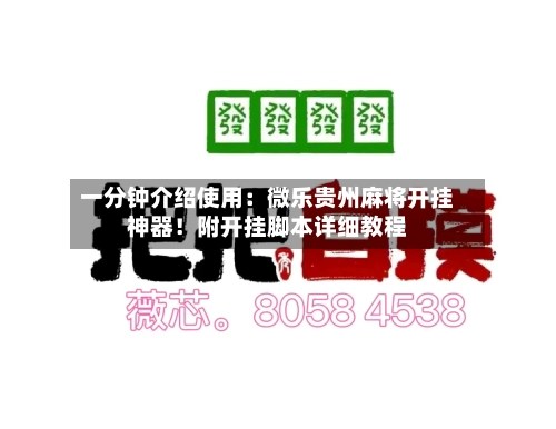 一分钟介绍使用:微乐贵州麻将开挂神器!附开挂脚本详细教程-第2张图片