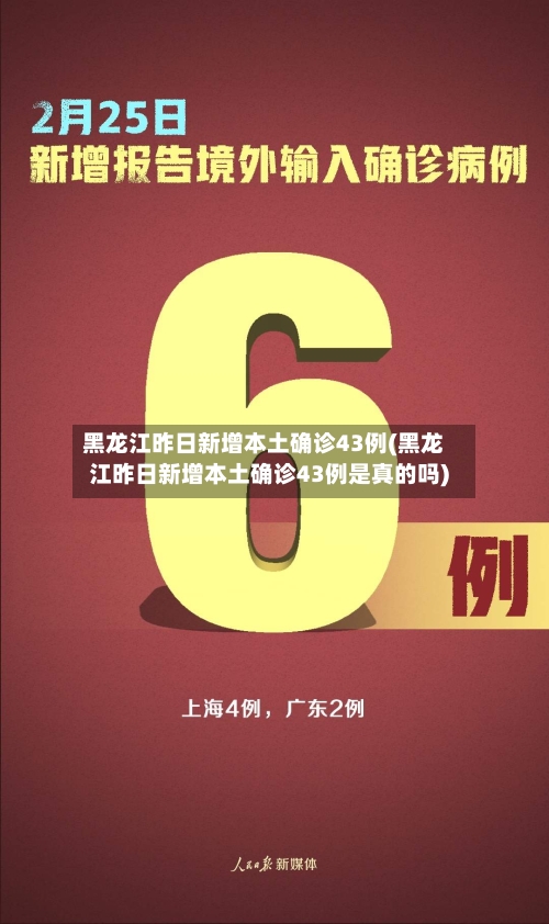 黑龙江昨日新增本土确诊43例(黑龙江昨日新增本土确诊43例是真的吗)-第2张图片