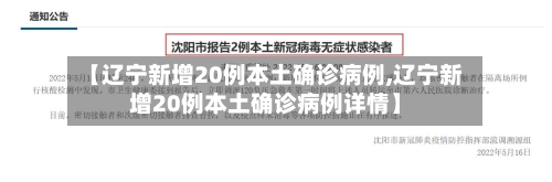 【辽宁新增20例本土确诊病例,辽宁新增20例本土确诊病例详情】-第2张图片